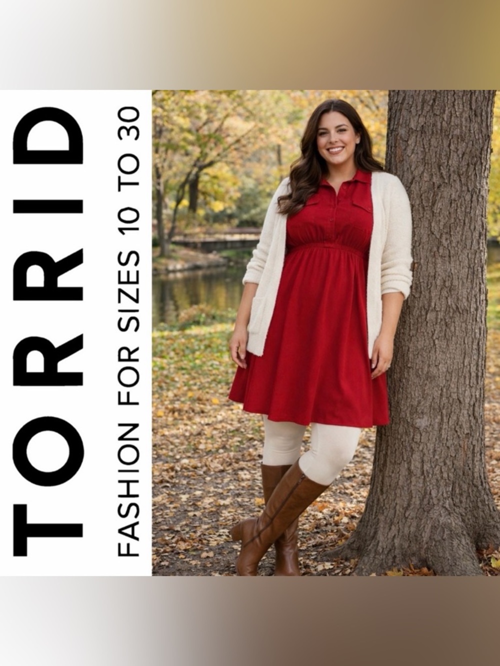 Torrid Red Collared Mini Shirt Dress, Large, NWT!